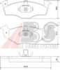 VW 1H0698151B Brake Pad Set, disc brake
